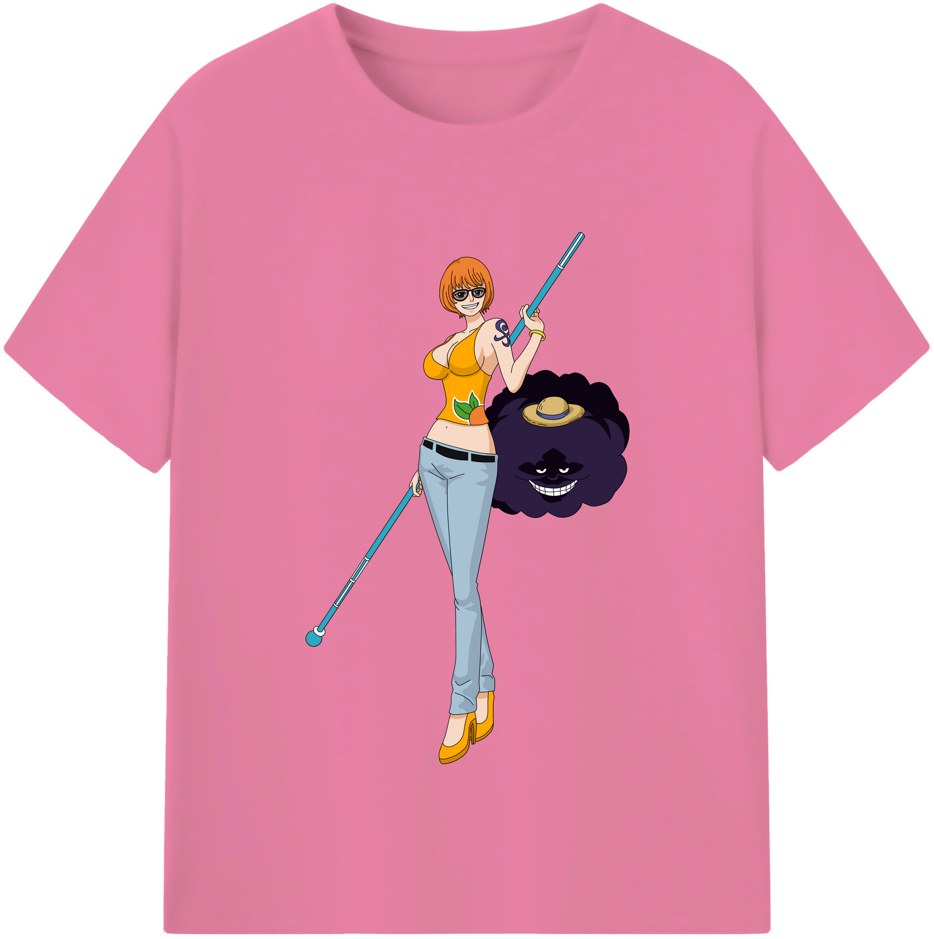ワンピース ナミ ONE PIECE Nami 綿100％半袖Tシャツ（フロントプリント）